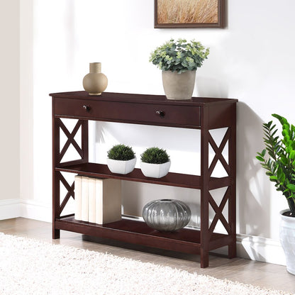 Oxford 1 Drawer Console Table with Shelves