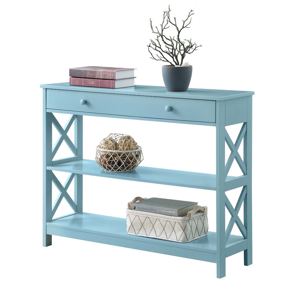 Oxford 1 Drawer Console Table with Shelves