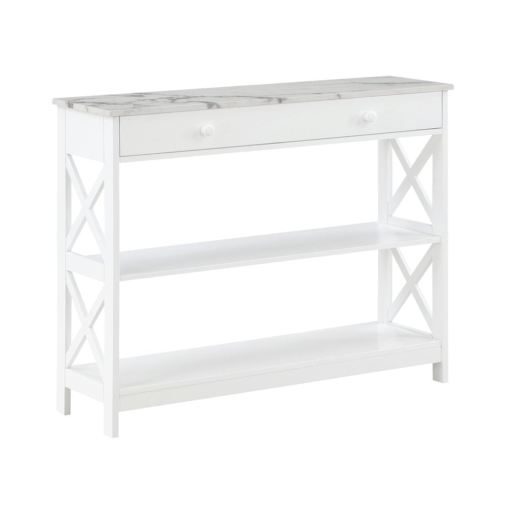 Oxford 1 Drawer Console Table with Shelves