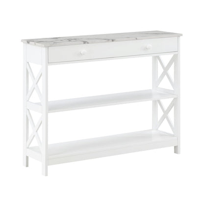 Oxford 1 Drawer Console Table with Shelves
