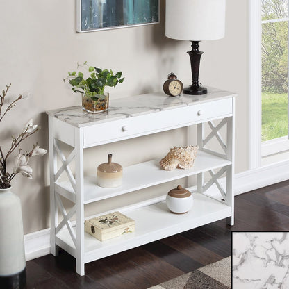 Oxford 1 Drawer Console Table with Shelves