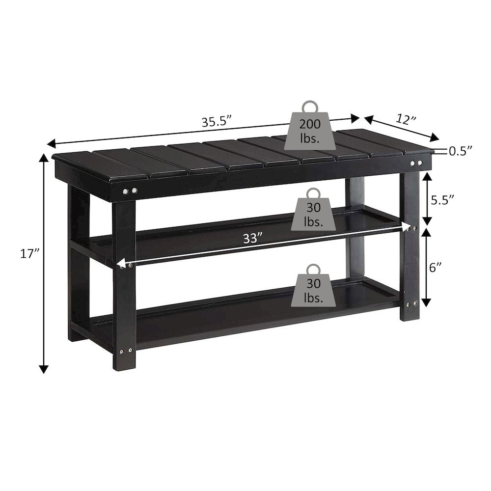Oxford Utility Mudroom Bench