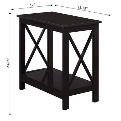 Oxford Chairside End Table with Shelf, S20-401