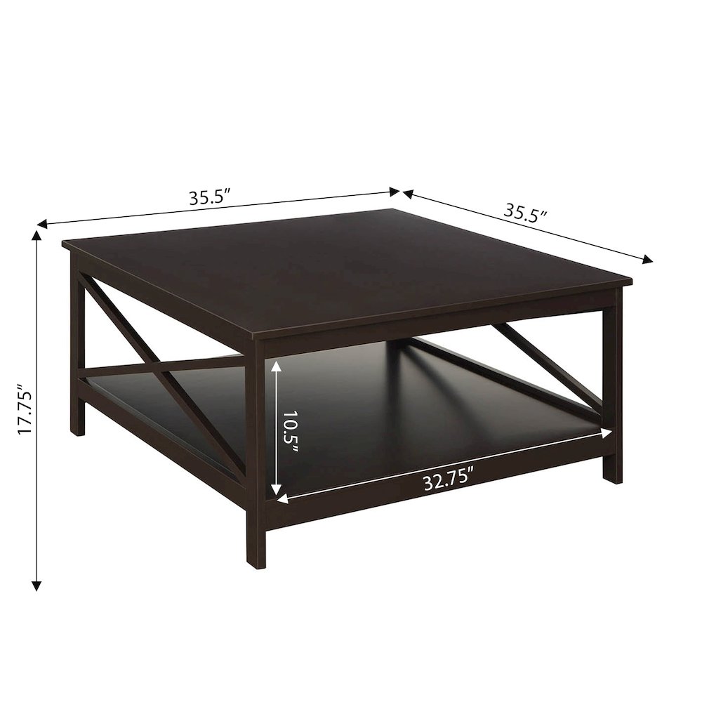 Oxford 36"  Square Coffee Table