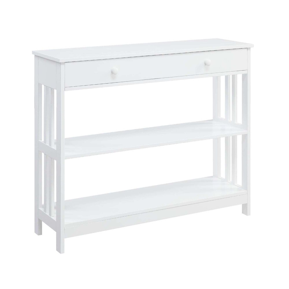 Mission 1 Drawer Console Table with Shelves