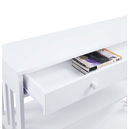 Mission 1 Drawer Console Table with Shelves