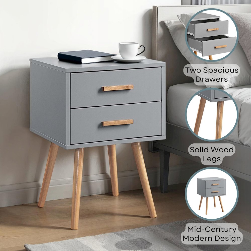 Oslo 2 Drawer End Table