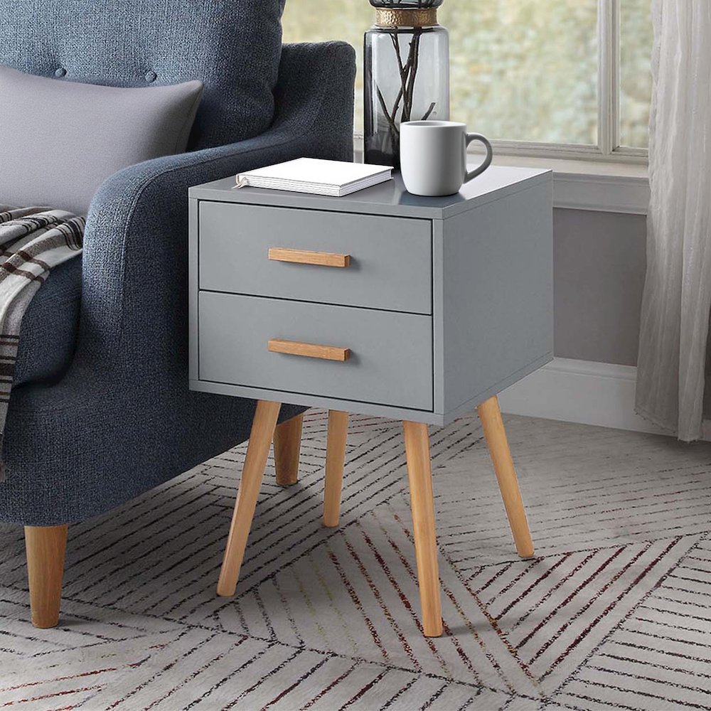 Oslo 2 Drawer End Table