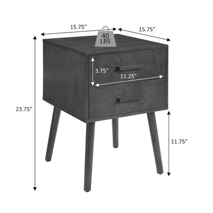 Oslo 2 Drawer End Table
