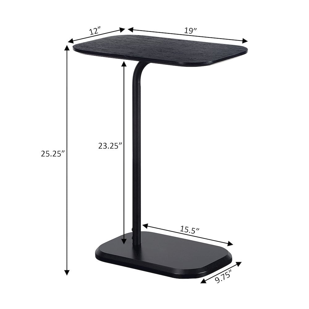 Oslo C End Table, Black