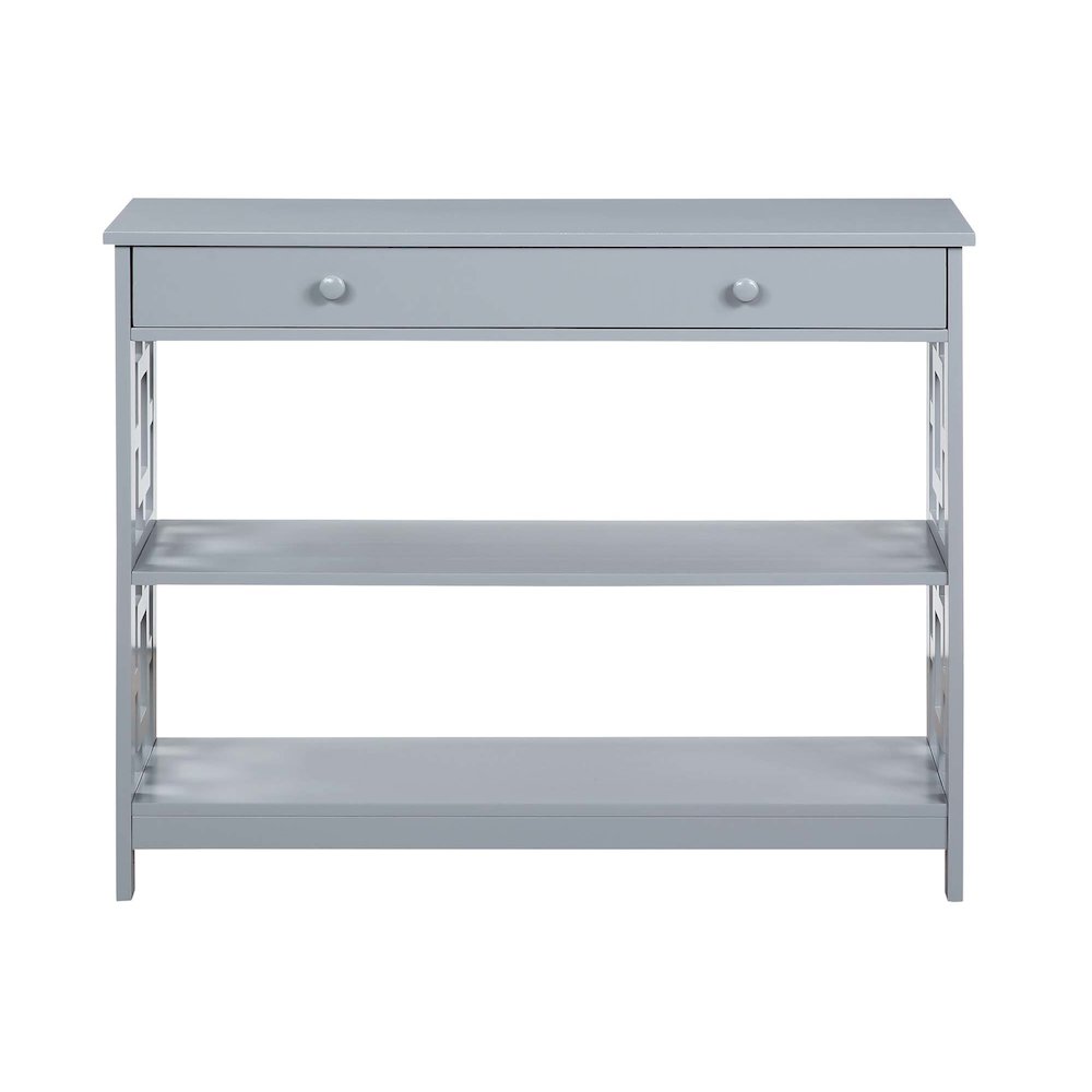 Town Square 1 Drawer Console Table, Gray