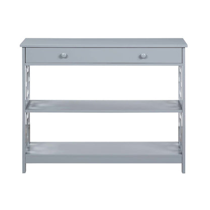 Town Square 1 Drawer Console Table, Gray