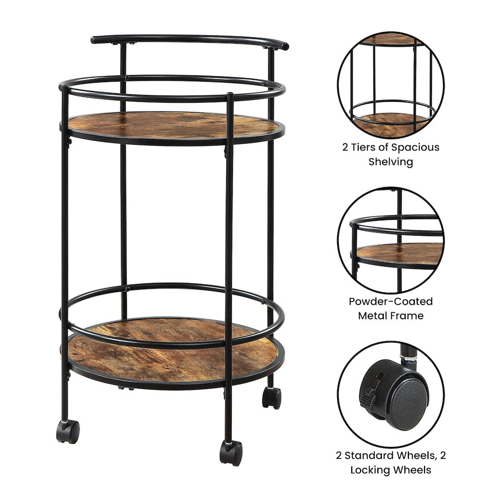 Designs2Go Charlie Serving Bar Cart