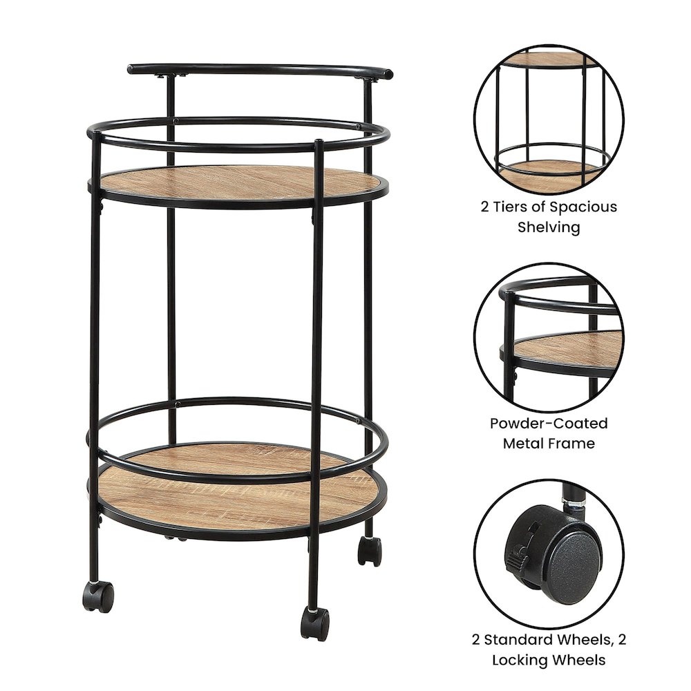 Designs2Go Charlie Serving Bar Cart
