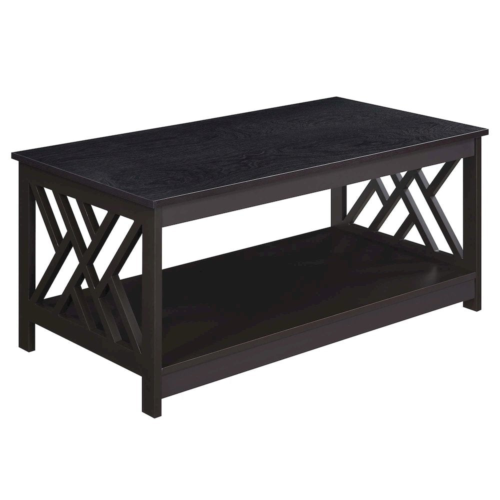 Titan Coffee Table with Shelf, Espresso