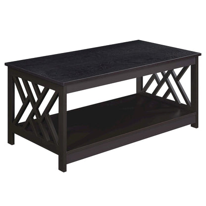 Titan Coffee Table with Shelf, Espresso