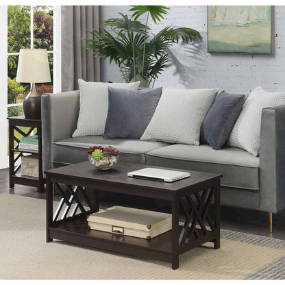 Titan Coffee Table with Shelf, Espresso