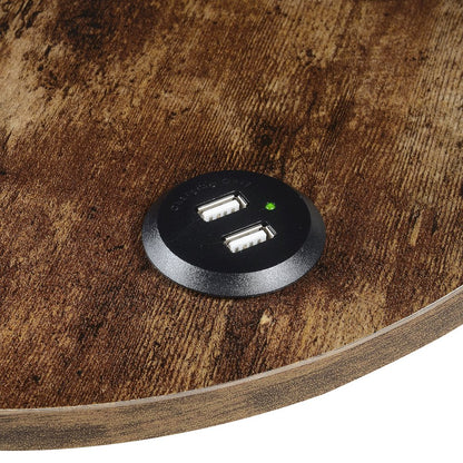 Designs2Go Simon 3 Tier End Table with USB Ports
