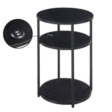 Designs2Go Simon 3 Tier End Table with USB Ports