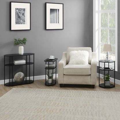 Designs2Go Simon 3 Tier End Table with USB Ports
