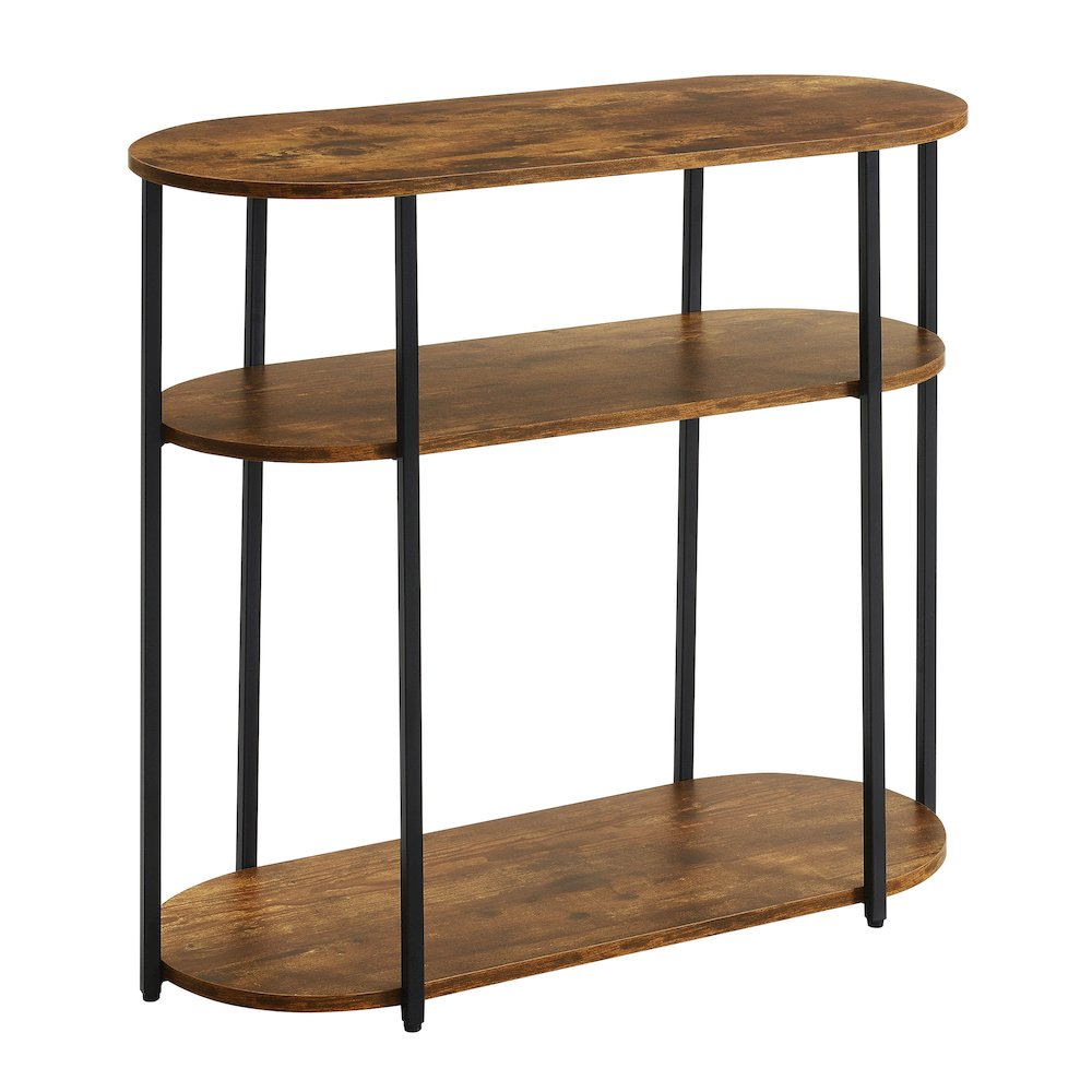 Designs2Go Simon 3 Tier Oval Entryway Hall Table