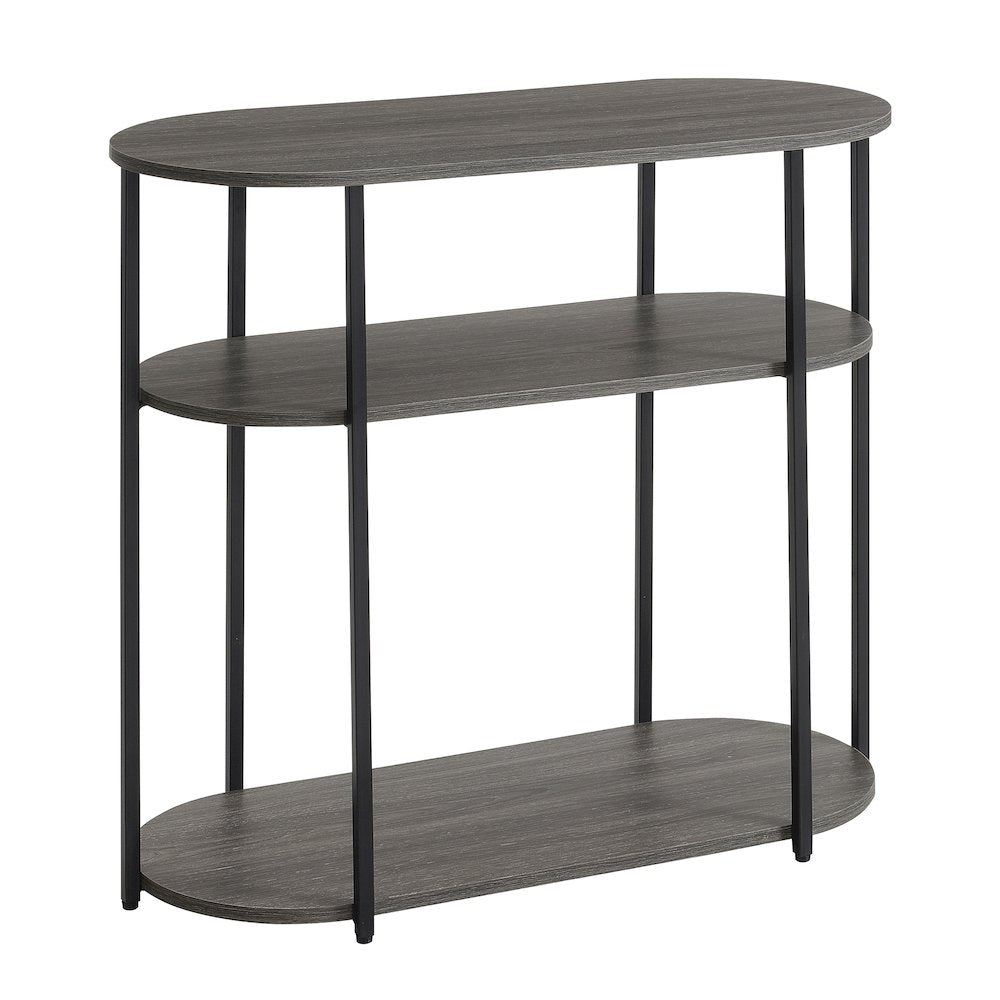 Designs2Go Simon 3 Tier Oval Entryway Hall Table