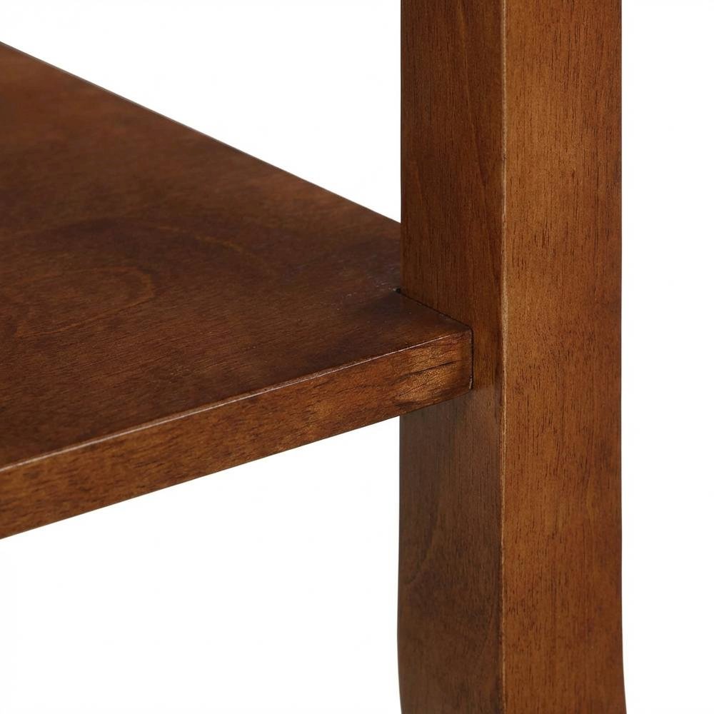 Wooden End Table with Drawer and Slide for Living Room Decor