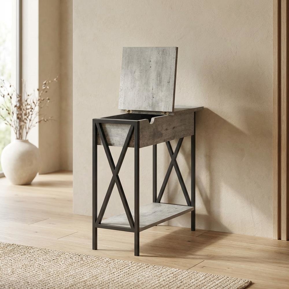 Modern Flip Top Coffee Table with Easy-Lift Mechanism and Compact Design