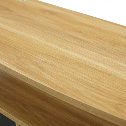 Modern Brown TV Stand with 3 Storage Cabinets and Shelf for 55-Inch TVs