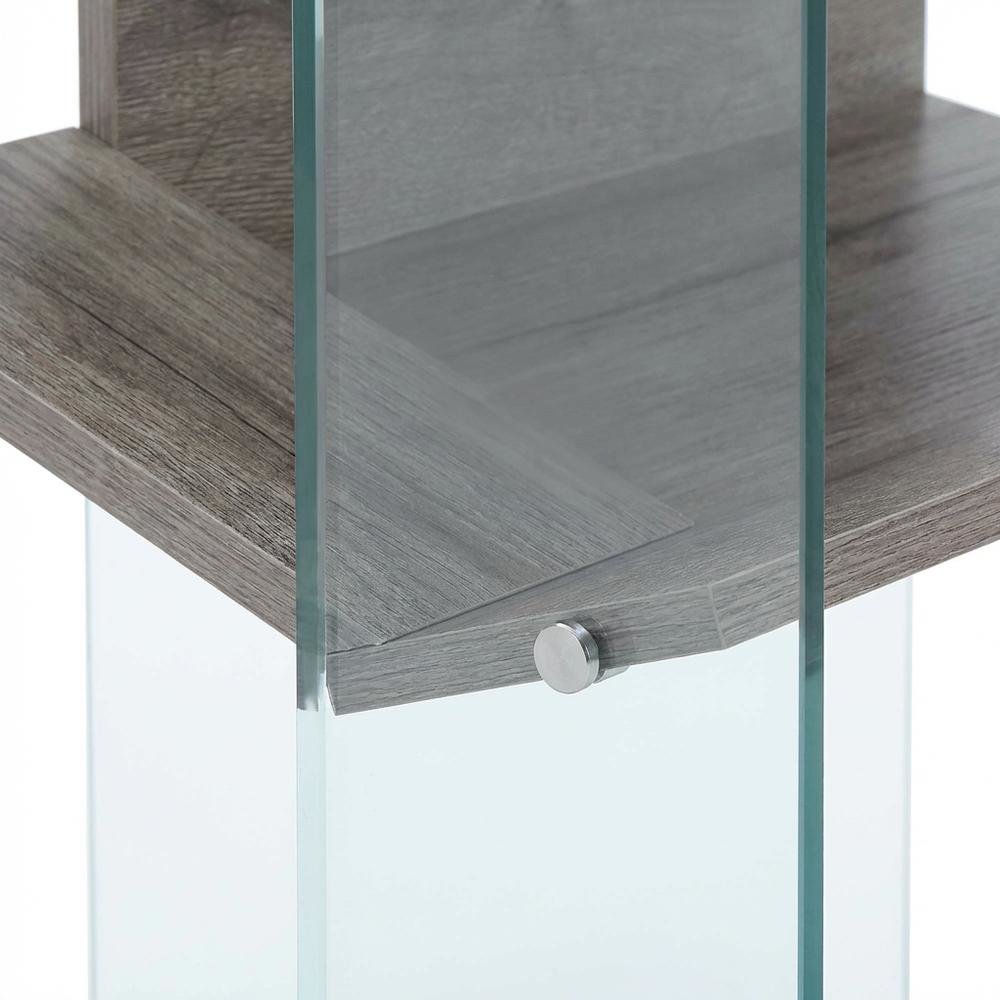 Modern End Table with Wooden Finish and Compact Design