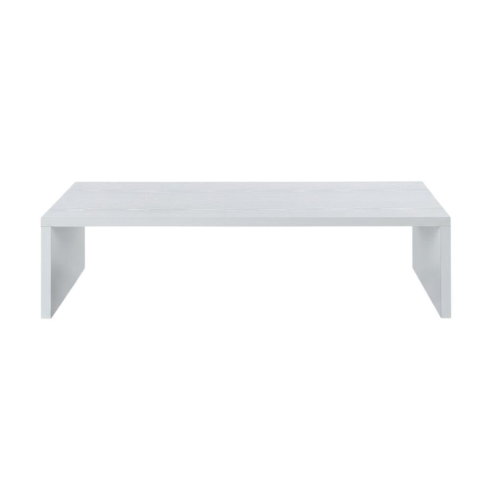 White TV/Monitor Riser for TVs up to 25 Inches with Melamine Veneer