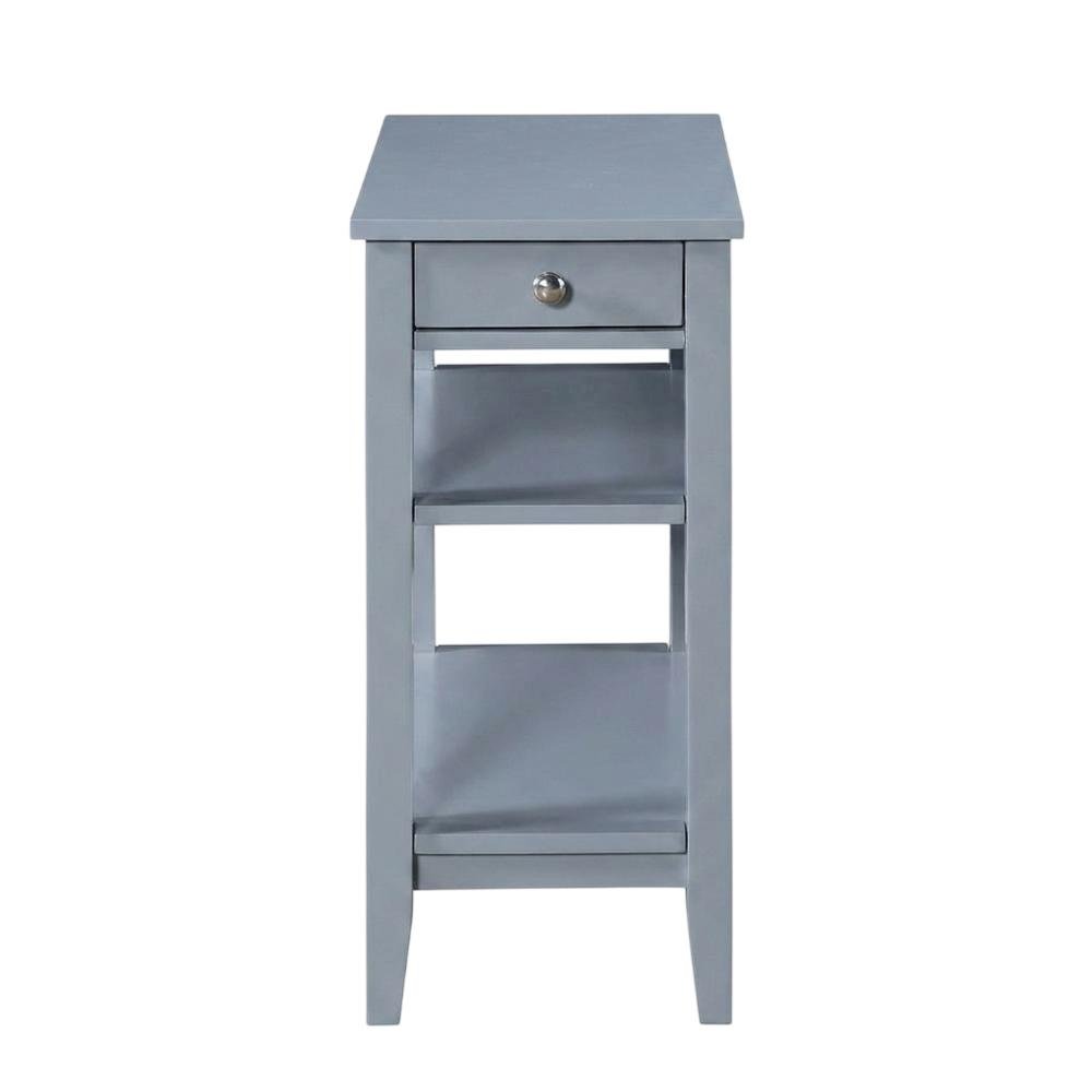 Transitional 1 Drawer End Table with Shelves for Living Room and Bedroom