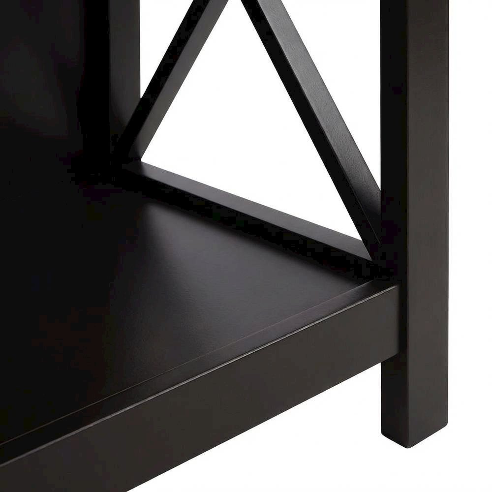 Espresso MDF TV Stand with Veneer Finish and Modern Storage Design
