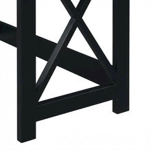 Black 42-Inch Office Desk With Built-In Charging Station And Mdf Construction