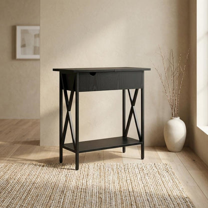 Contemporary Flip Top Coffee Table with Sturdy Construction and Compact Design