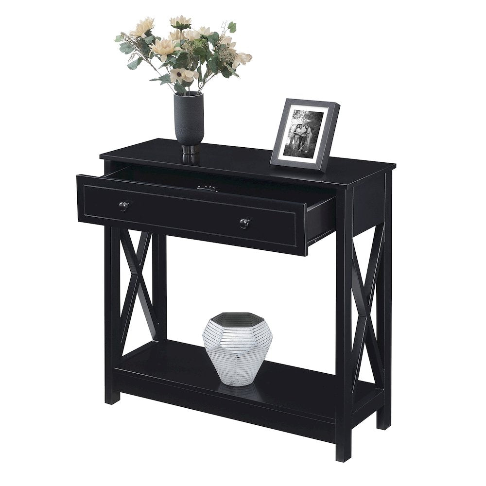 Oxford 1 Drawer Entryway Hall Table with Shelf