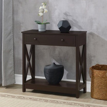 Oxford 1 Drawer Entryway Hall Table with Shelf