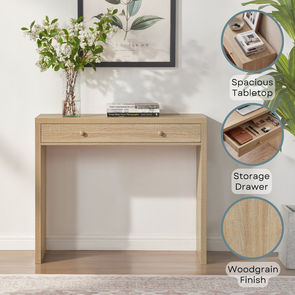 Northfield Desk/Hall Entryway Table with Drawer
