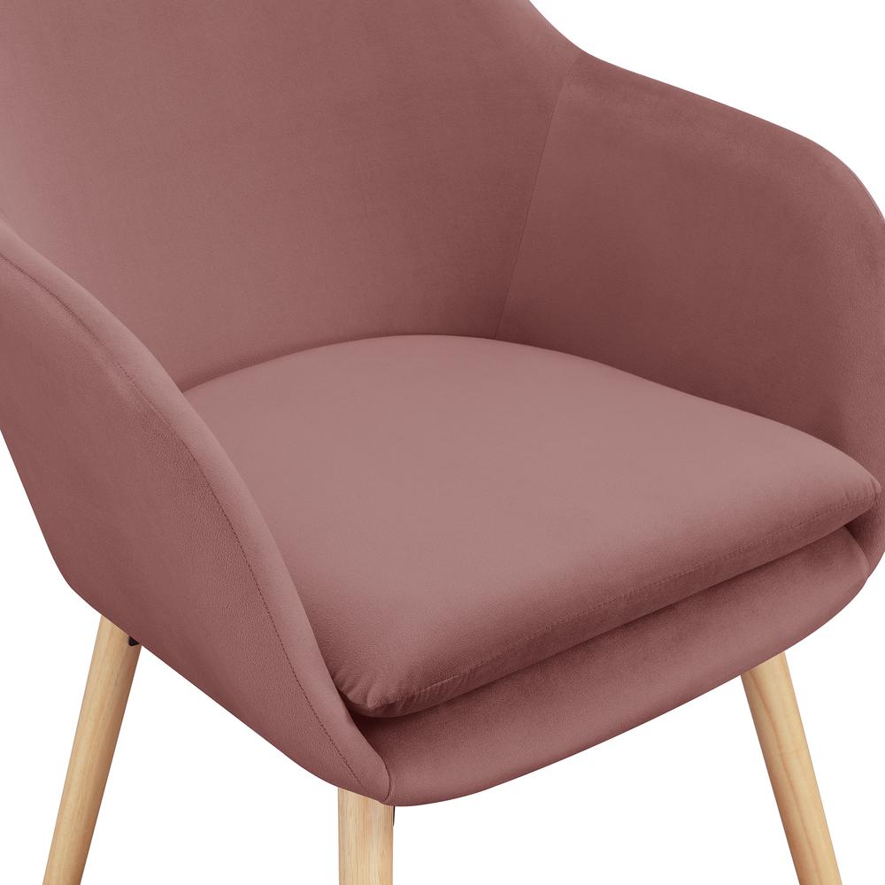 Take a Seat Charlotte Accent Chair, Blush Velvet