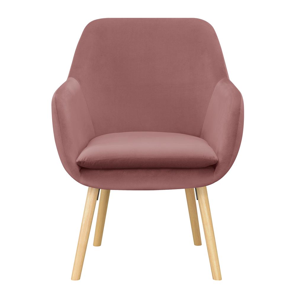 Take a Seat Charlotte Accent Chair, Blush Velvet