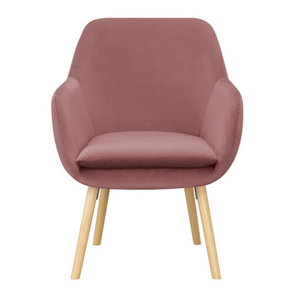 Take a Seat Charlotte Accent Chair, Blush Velvet