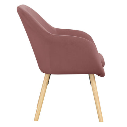 Take a Seat Charlotte Accent Chair, Blush Velvet