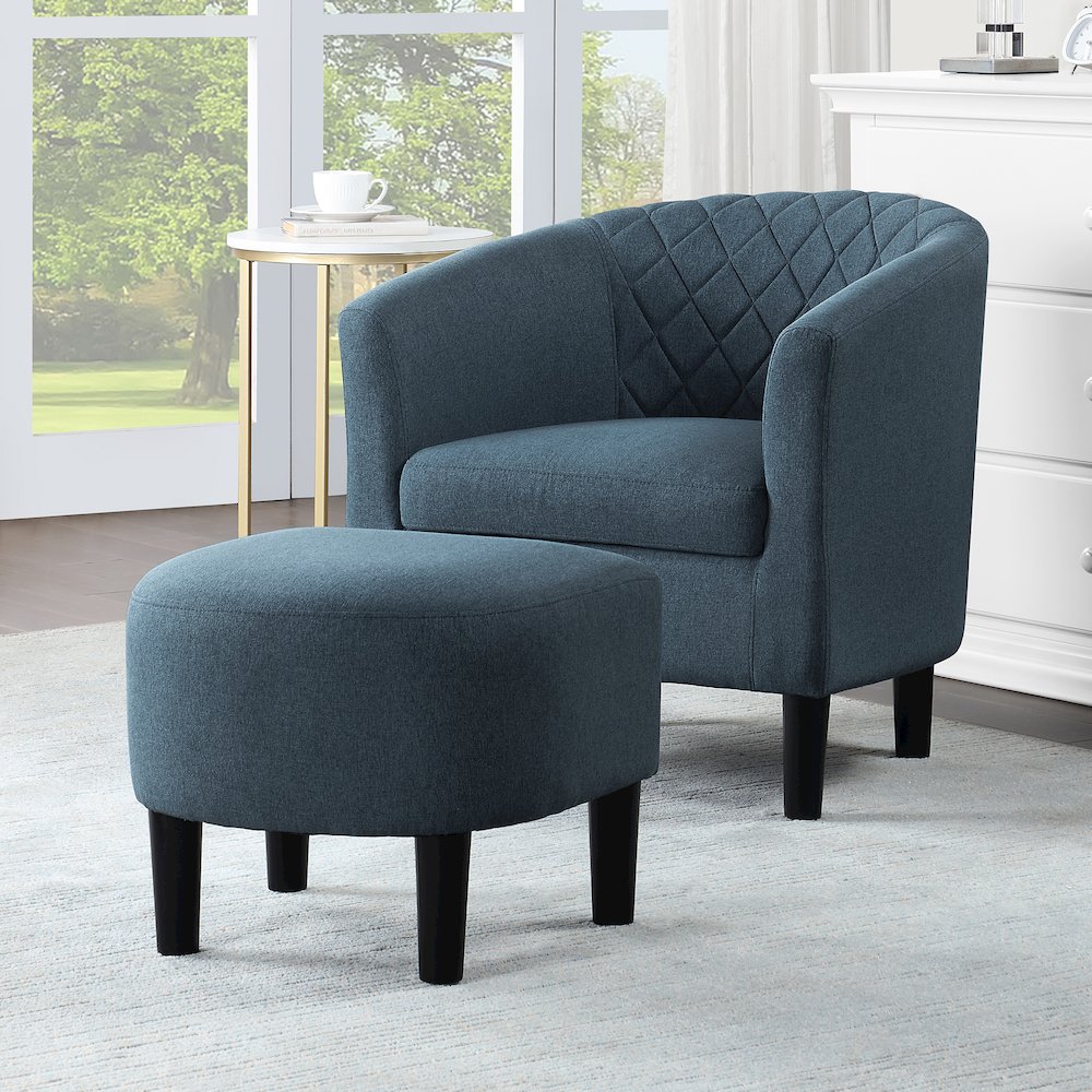 Take a Seat Roosevelt Accent Chair with Ottoman