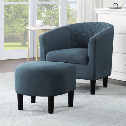 Take a Seat Roosevelt Accent Chair with Ottoman