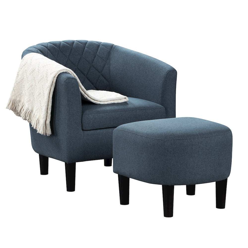 Take a Seat Roosevelt Accent Chair with Ottoman