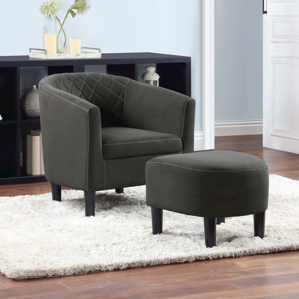 Take a Seat Roosevelt Accent Chair with Ottoman