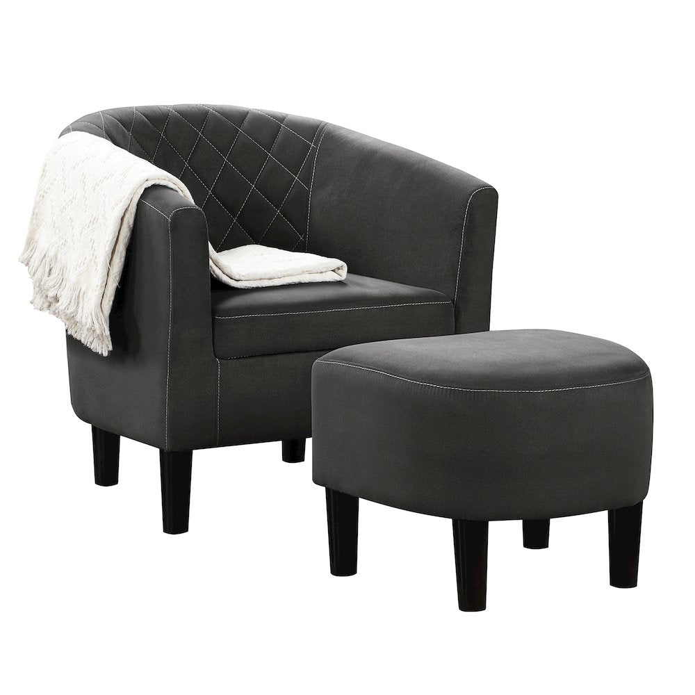 Take a Seat Roosevelt Accent Chair with Ottoman