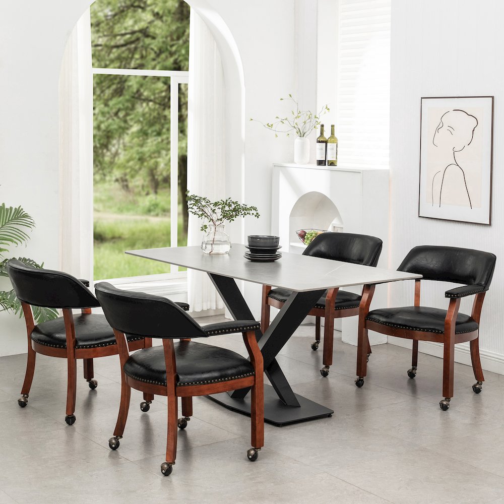 Take a Seat Dillon Armchair with Wheels