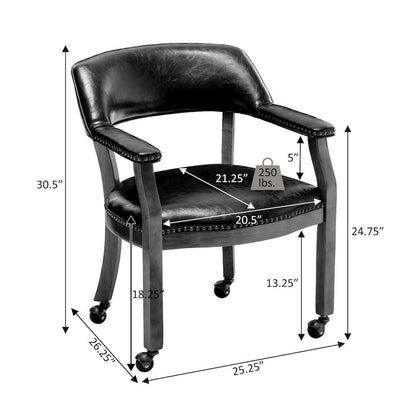 Take a Seat Dillon Armchair with Wheels