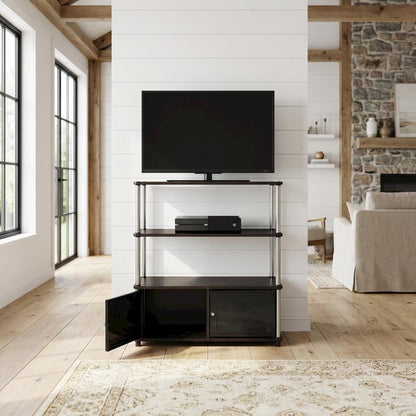 TV stand in sleek design with ample storage and sturdy build
